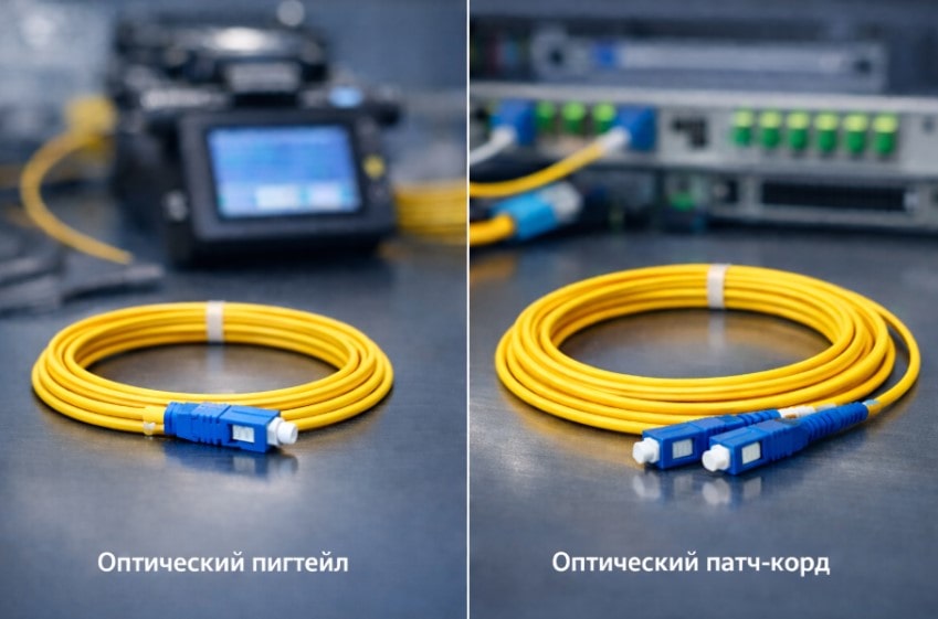 разница между оптическим пигтейлом и патч-кордом разница между оптическим пигтейлом и патч-кордом