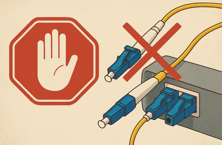 ошибки при подключении оптоволоконных патч-кордов ошибки при подключении оптоволоконных патч-кордов