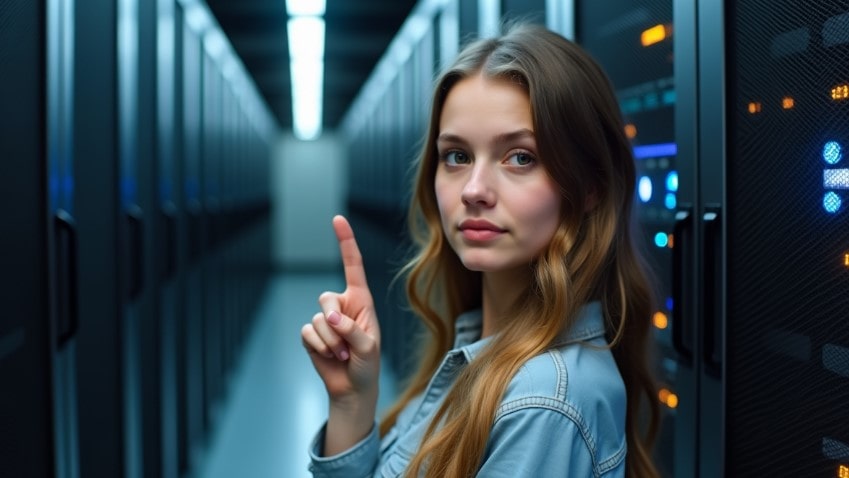 Девушка системный администратор
