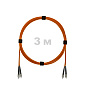 Патч-корд оптический FC/UPC-FC/UPC MM (OM2) 3mm duplex LSZH,  3 м.