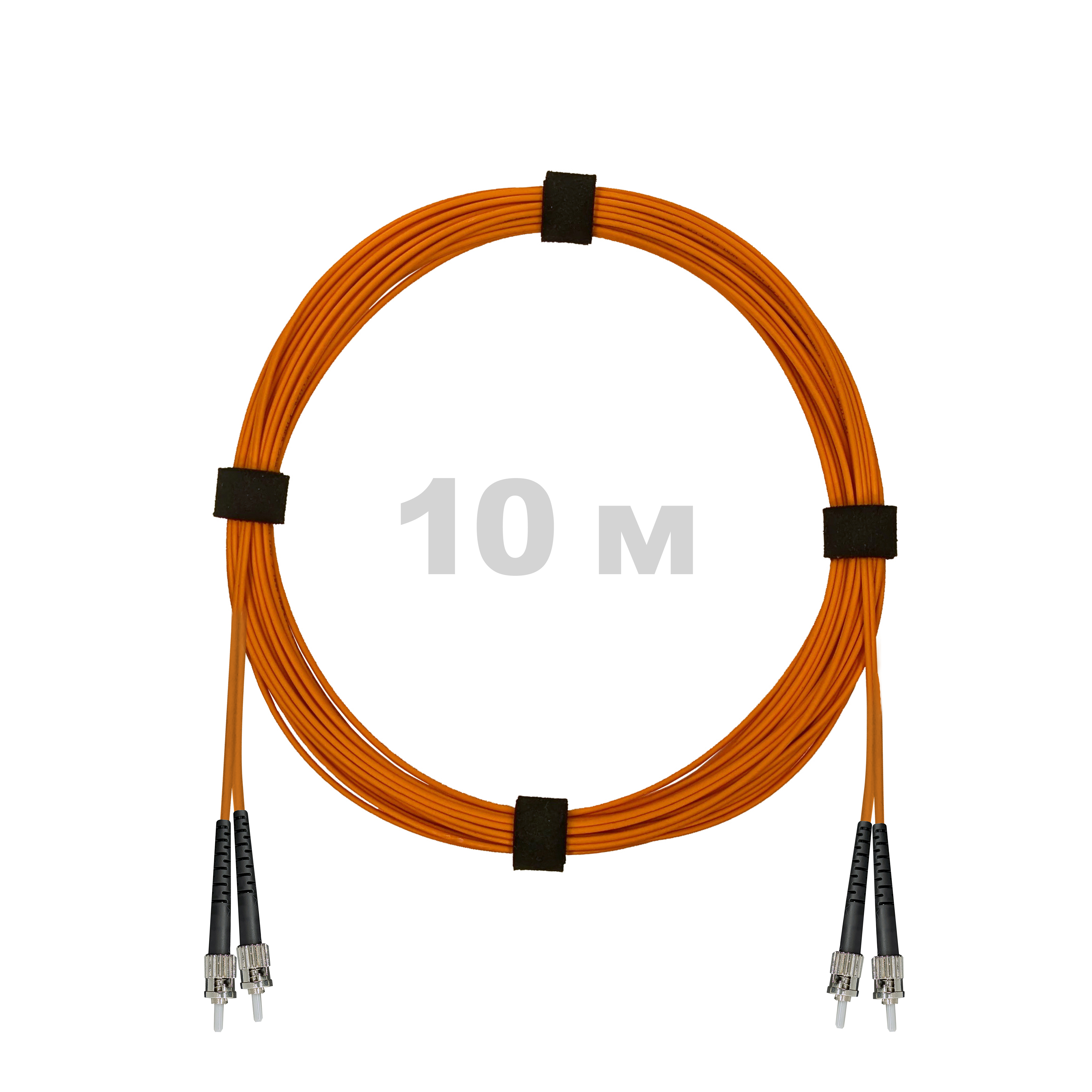 Патч-корд оптический армированный бронированный ST/PC-ST/PC MM (OM2) Duplex 3.0mm LSZH, 10 м.