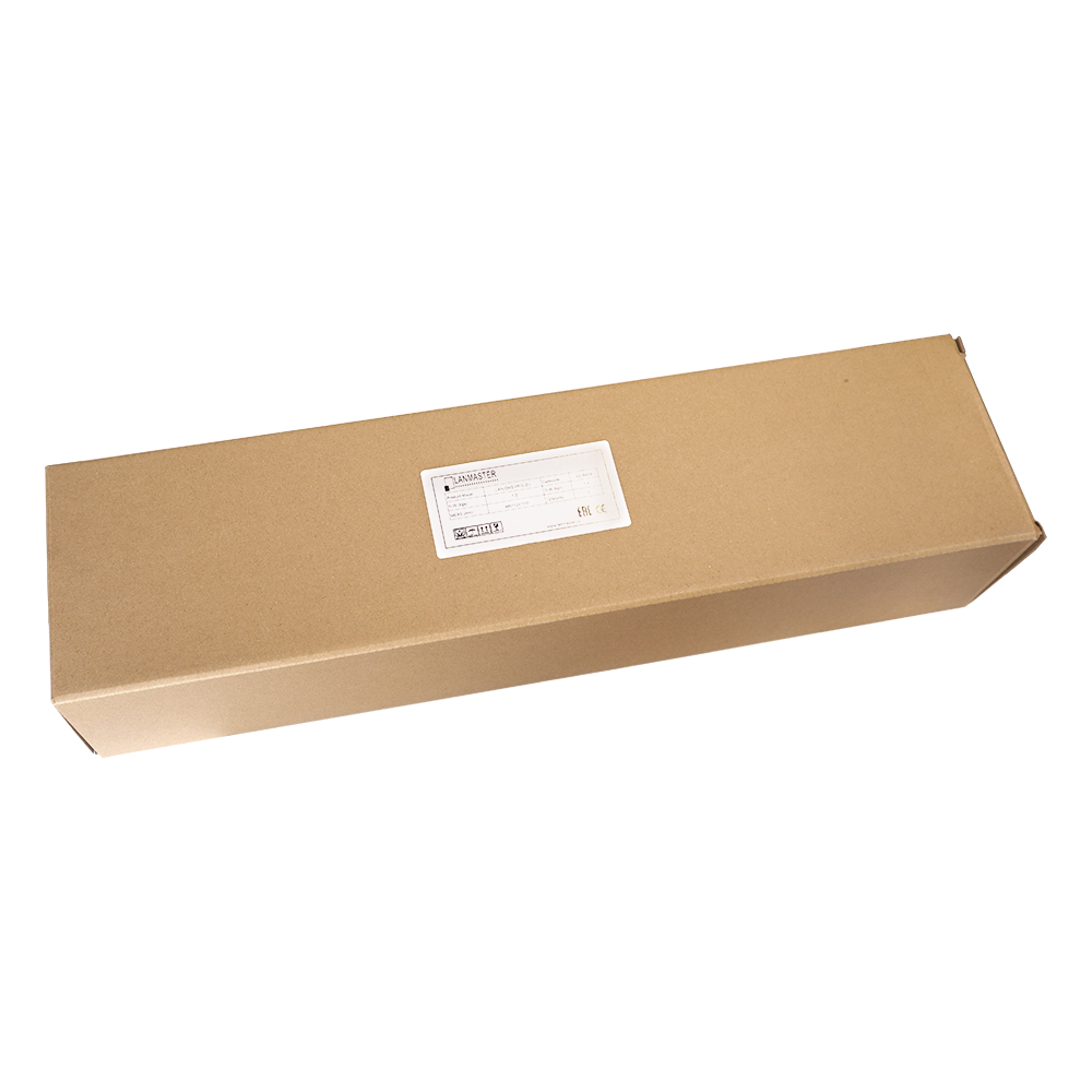 Кабельный органайзер 19" c пластиковыми пальцами глубиной 106 мм и крышкой, 2U__