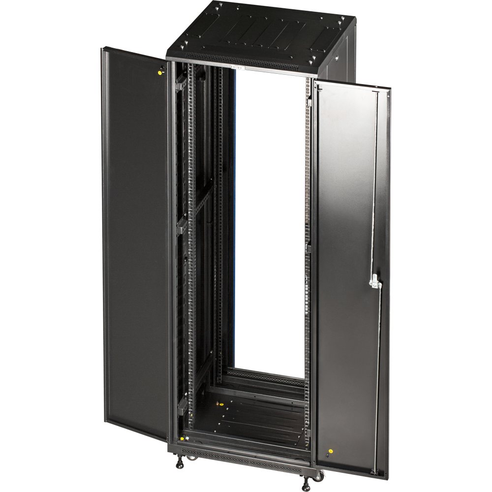 Шкаф серверный 19" Business Advanced, 22U 600x600, без дверей, с боковыми стенками, черный__