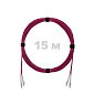 Патч-корд оптический LC/UPC-LC/UPC MM (OM4) 2mm duplex LSZH,  15 м.