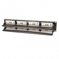 Патч-панель 19”, 2U Cat. 6 на 48 портов RJ45, UTP, Eurolan