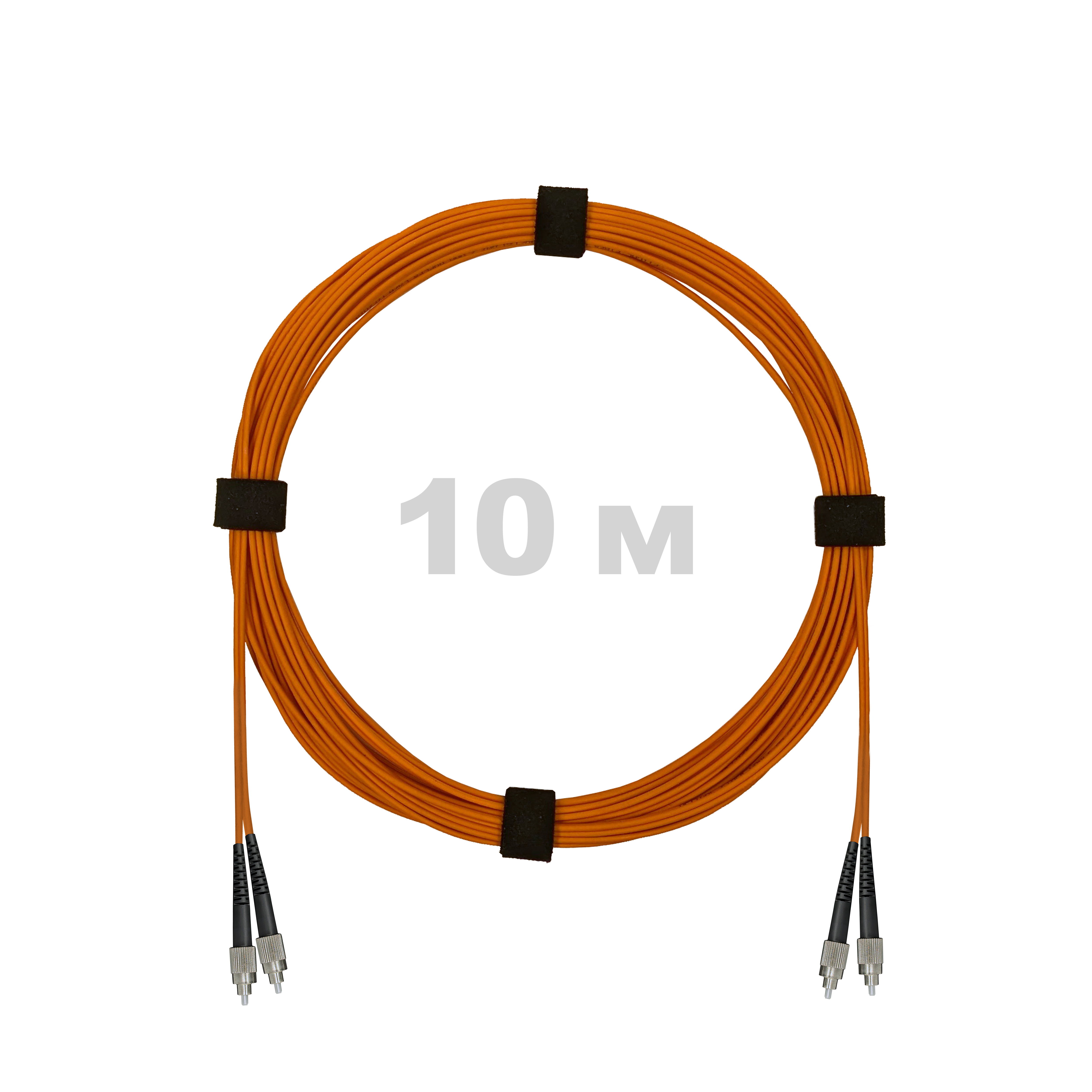 Патч-корд оптический FC/UPC-FC/UPC MM (OM2) 2mm duplex LSZH,  10 м.