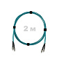 Патч-корд оптический FC/UPC-FC/UPC MM (OM3) 2mm duplex LSZH,  2 м.