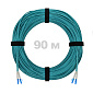 Патч-корд оптический LC/UPC-LC/UPC MM (OM3) 2mm duplex LSZH,  90 м.