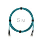 Патч-корд оптический армированный бронированный ST/PC-ST/PC MM (OM3) Duplex 2.0mm LSZH, 5 м.