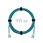 Патч-корд оптический LC/UPC-LC/UPC MM (OM3) 2mm duplex LSZH,  10 м.
