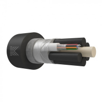 Кабель оптический подвесной самонесущий, многомодульный, армированный стеклонитями, G.652.D, 8 волокон, 7 кН