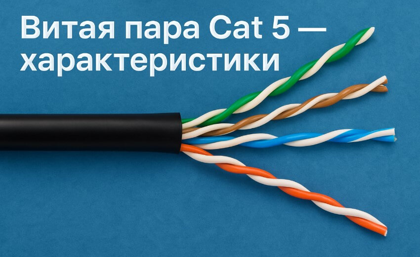 Витая пара Cat 5 - характеристики