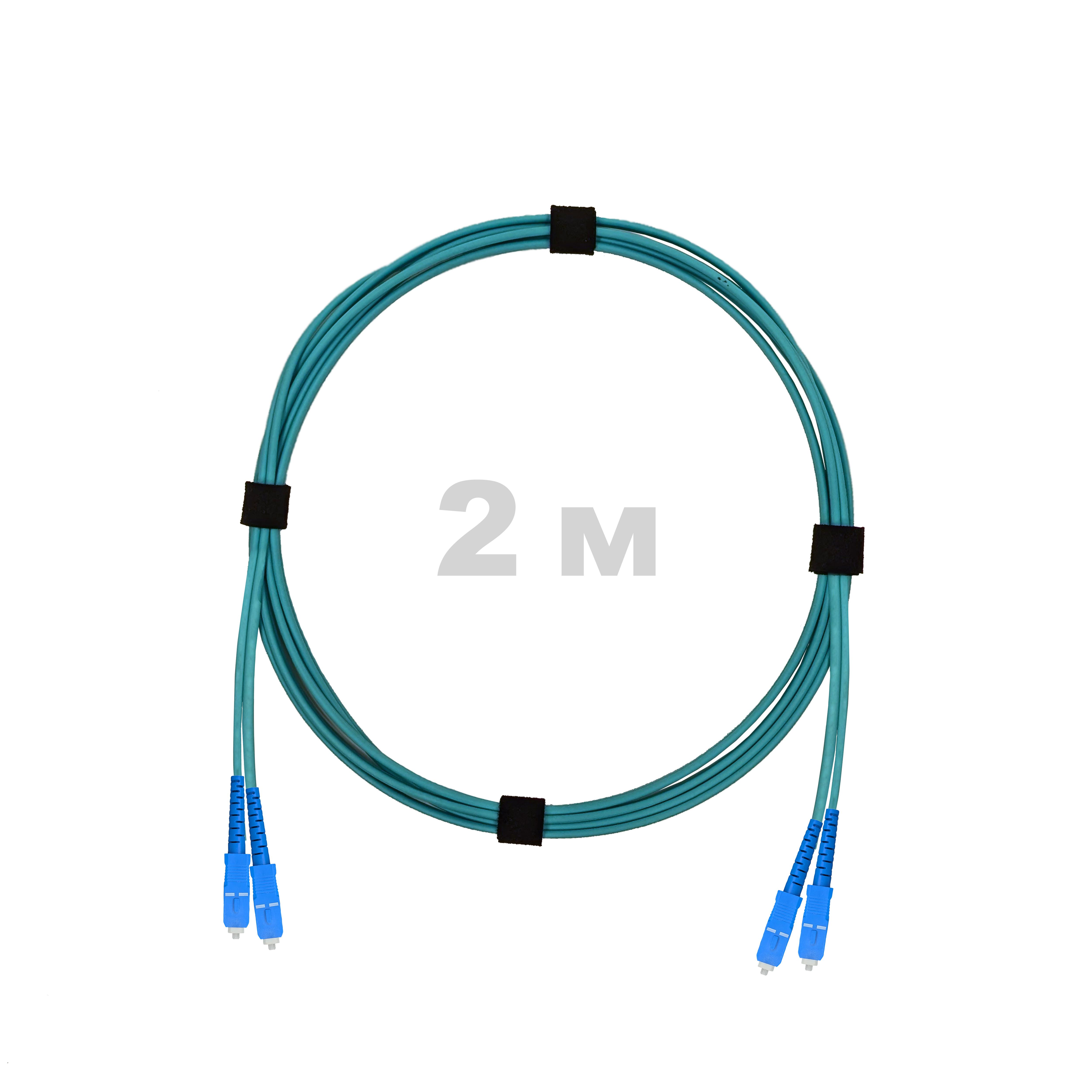 Патч-корд оптический SC/UPC-SC/UPC MM (OM3) 2mm duplex LSZH,  2 м.