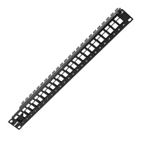 Патч-панель наборная 19" 1U  24 порта RJ45 UTP Hyperline
