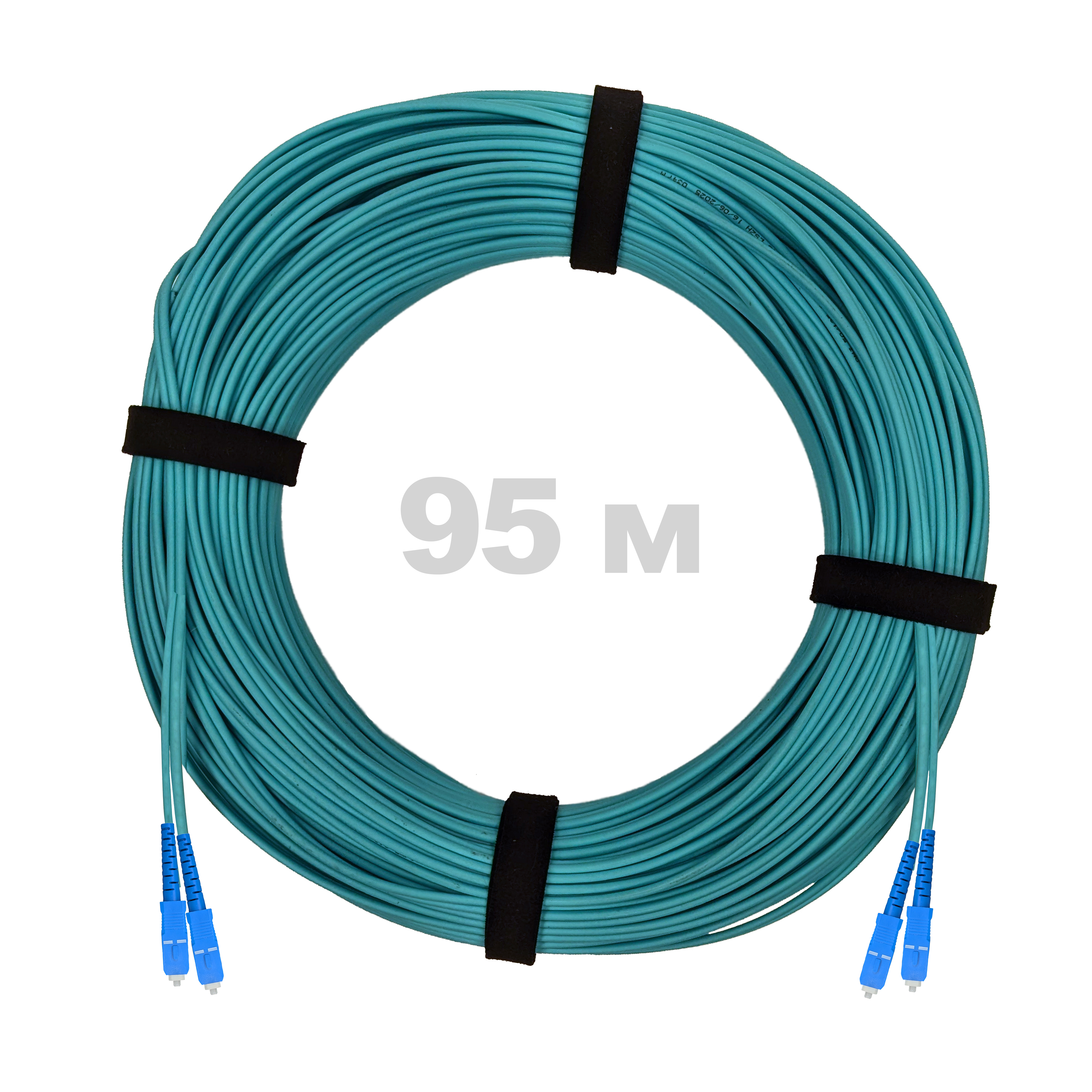 Патч-корд оптический SC/UPC-SC/UPC MM (OM3) 2mm duplex LSZH,  95 м.
