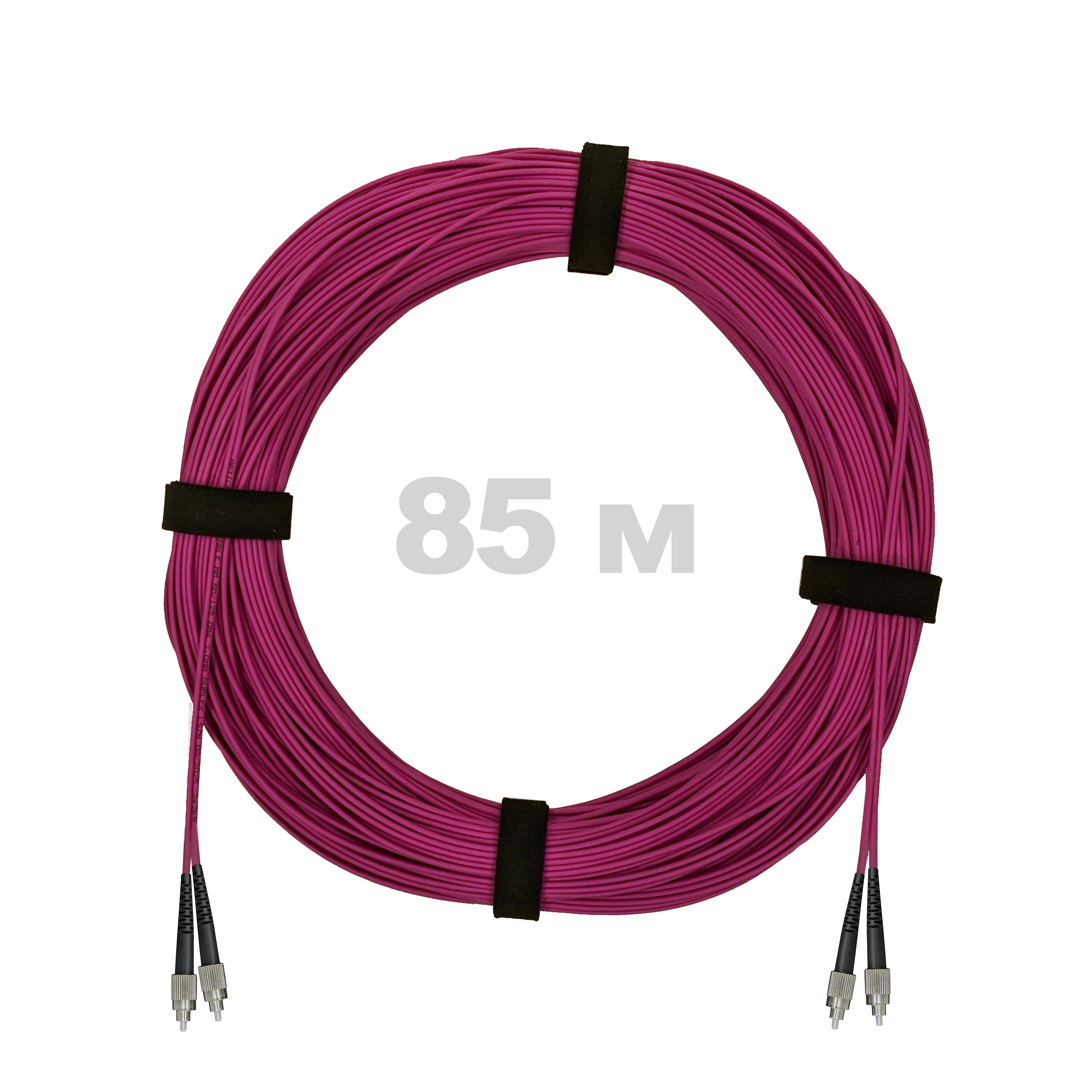 Патч-корд оптический FC/UPC-FC/UPC MM (OM4) 3mm duplex LSZH,  85 м.