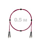 Патч-корд оптический армированный бронированный ST/PC-ST/PC MM (OM4) Duplex 2.0mm LSZH, 0.5 м.