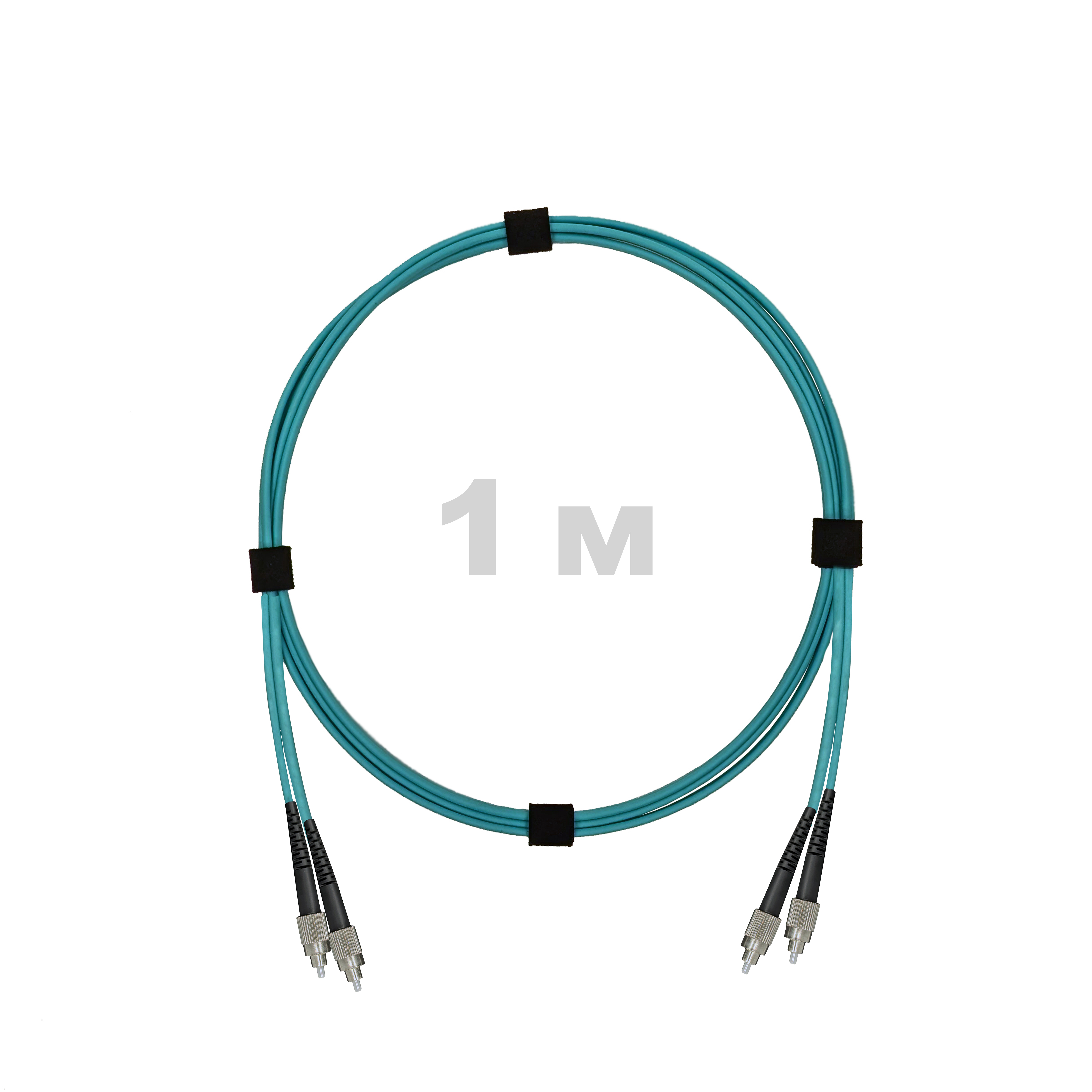 Патч-корд оптический армированный бронированный FC/UPC-FC/UPC MM (OM3) Duplex 2.0mm LSZH, 1 м.