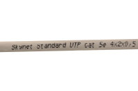 Кабель витая пара кат. 5е SkyNet Standard UTP внутренний 4x2x0.5 Cu, PVC серый