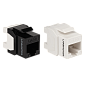 Модуль Keystone, RJ45, неэкранированный, кат.6A, без шторки, 180 градусов, белый