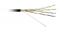 Кабель UUTP4-C5E-S24-OUT-PE-BK-500 UTP 4 пары внешний Hyperline Cat.5e  24 AWG одножильный