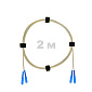 Патч-корд оптический SC/UPC-SC/UPC SM (G657.A1) 2mm DX LSZH 2 м