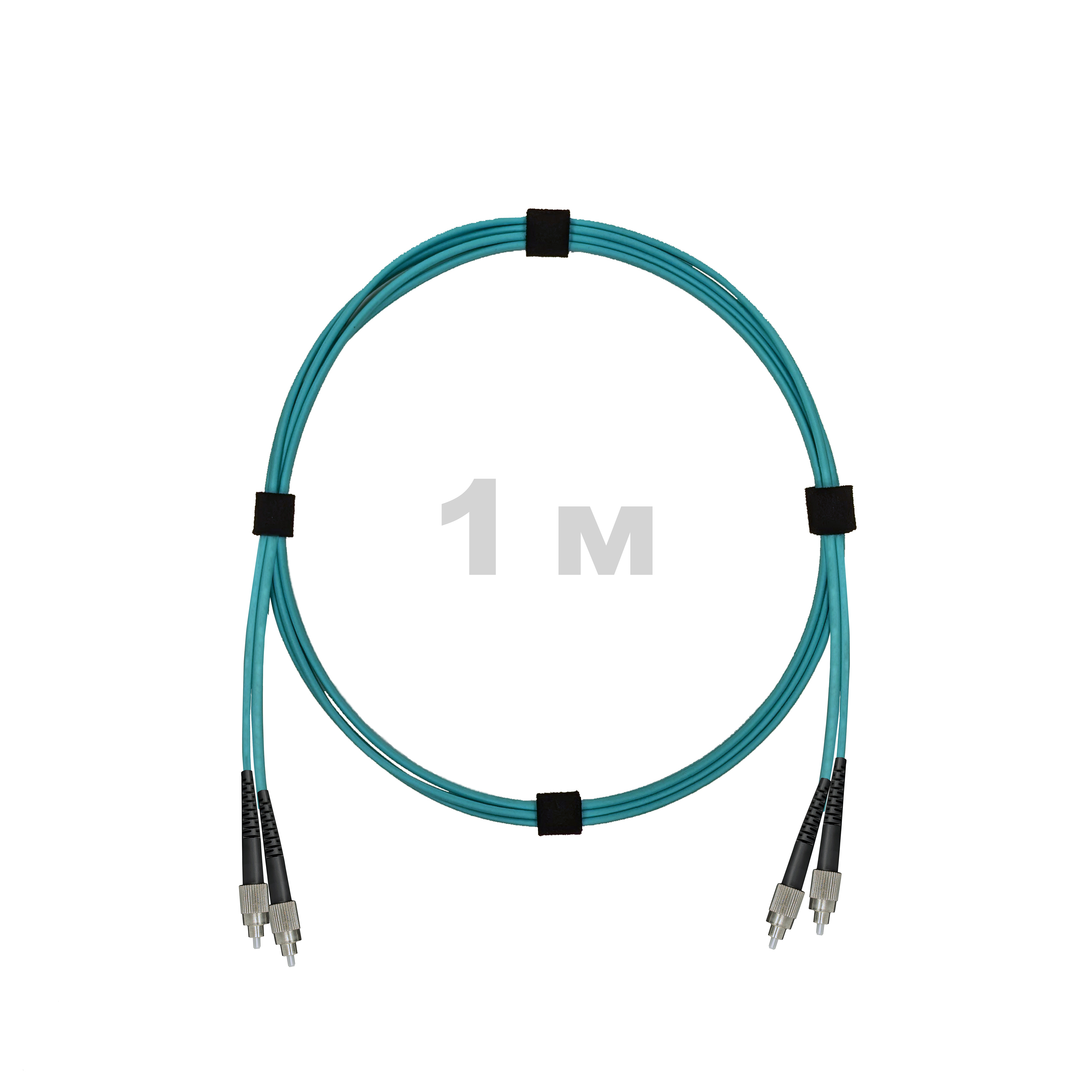 Патч-корд оптический FC/UPC-FC/UPC MM (OM3) 3mm duplex LSZH,  1 м.