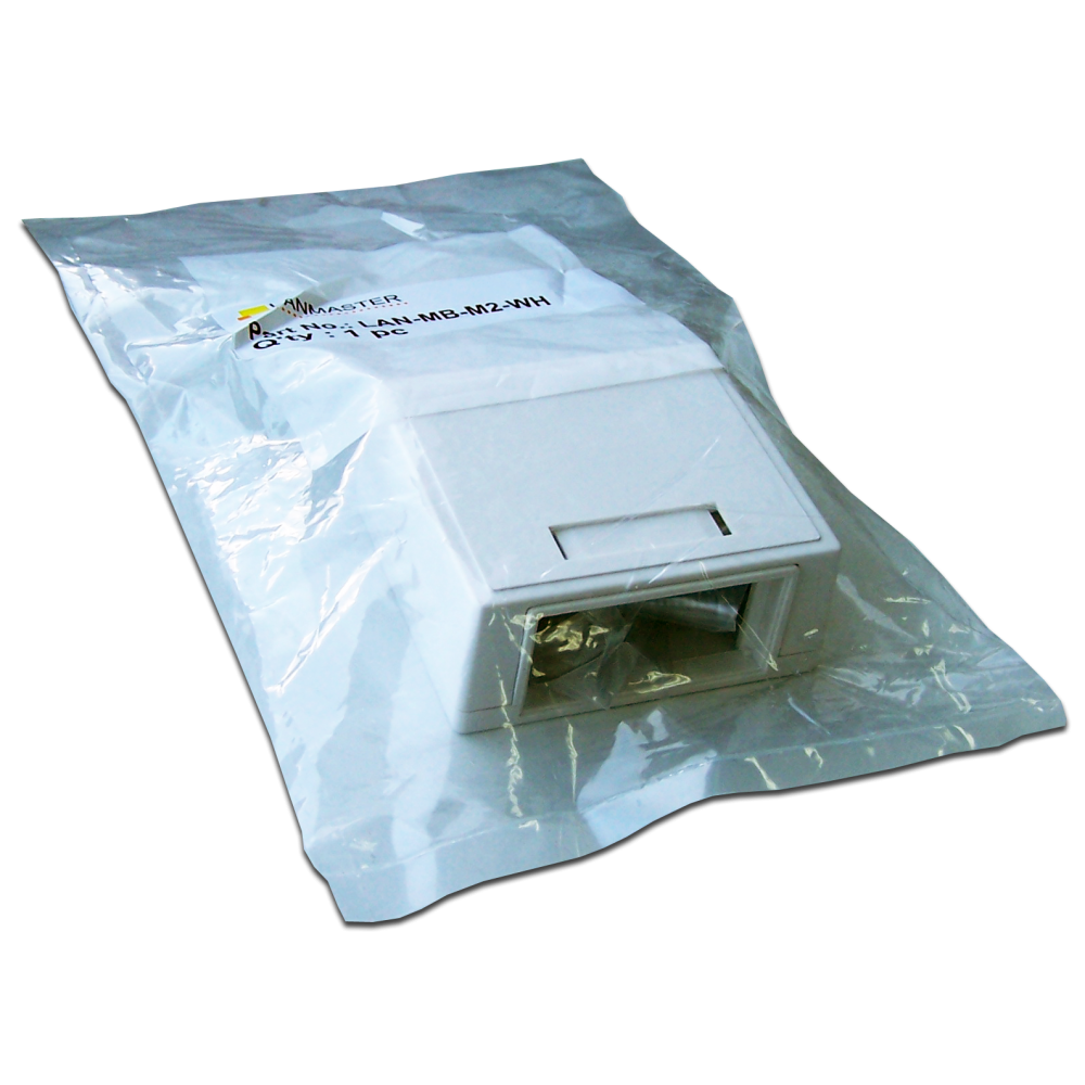 Коробка настенная на 1 модульную вставку, белая__