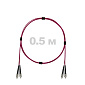 Патч-корд оптический армированный бронированный FC/UPC-FC/UPC MM (OM4) Duplex 3.0mm LSZH, 0.5 м.