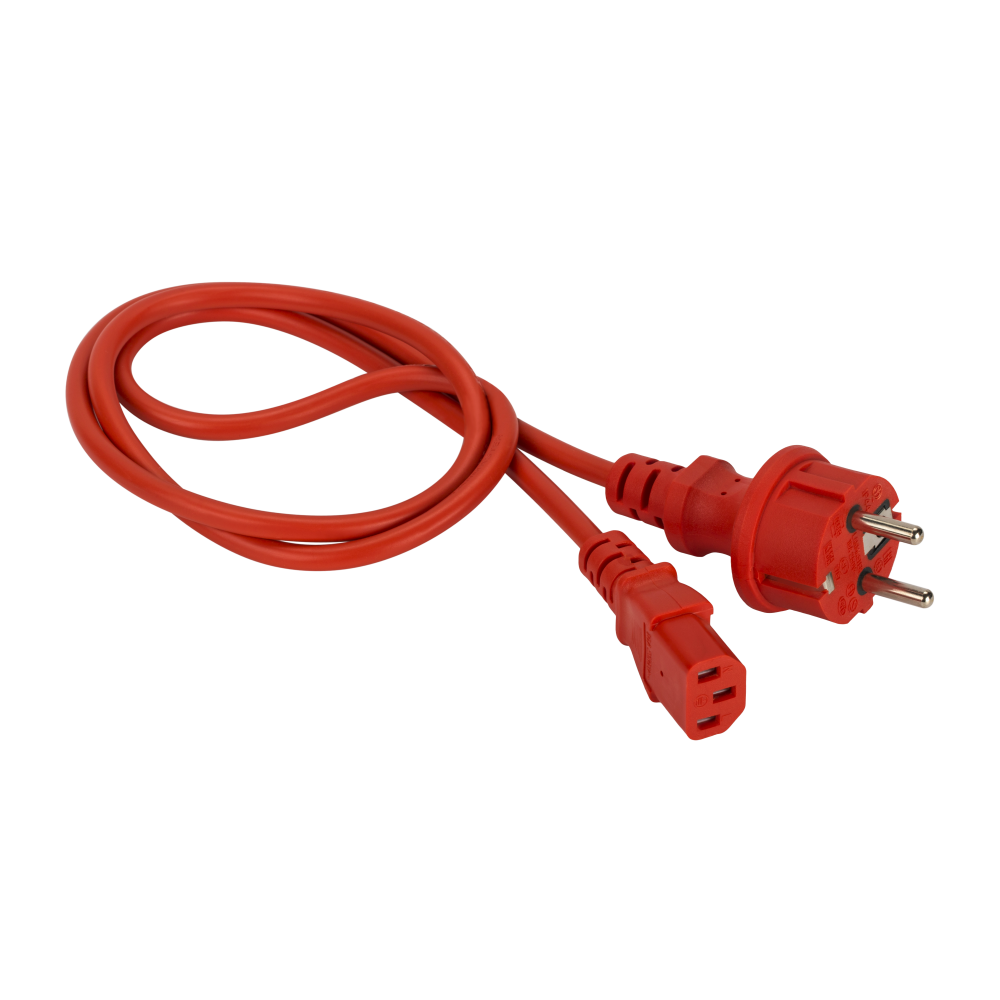 Шнур питания C13-Schuko, 3х0.75, 220В, 10А, белый, 5 метров__