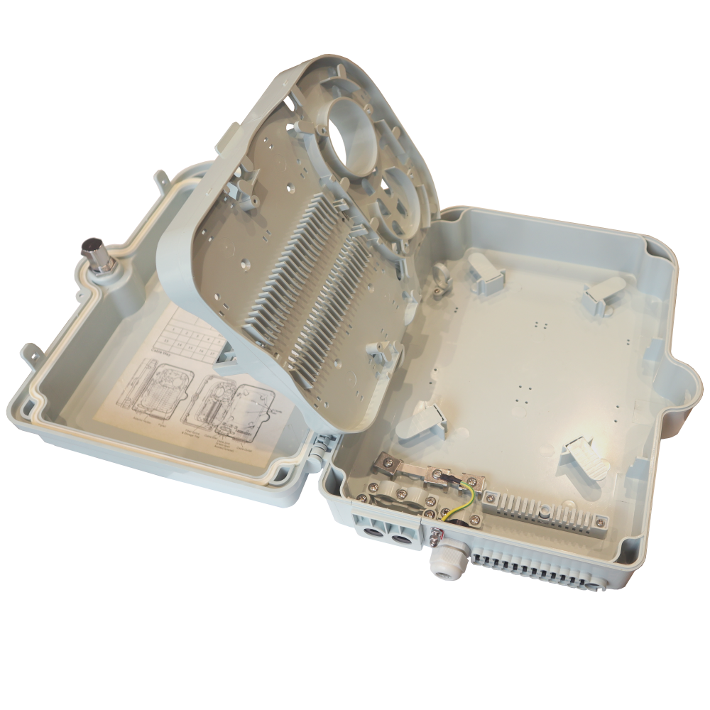 Настенный распределительный бокс на 24 волокна, наружной установки, IP65__