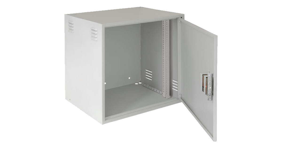 Настенный антивандальный шкаф, 12U, Ш600хВ600хГ450мм, серый__