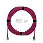 Патч-корд оптический ST/PC-ST/PC MM (OM4) 2mm duplex LSZH,  50 м.