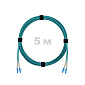 Патч-корд оптический LC/UPC-LC/UPC MM (OM3) 3mm duplex LSZH,  5 м.