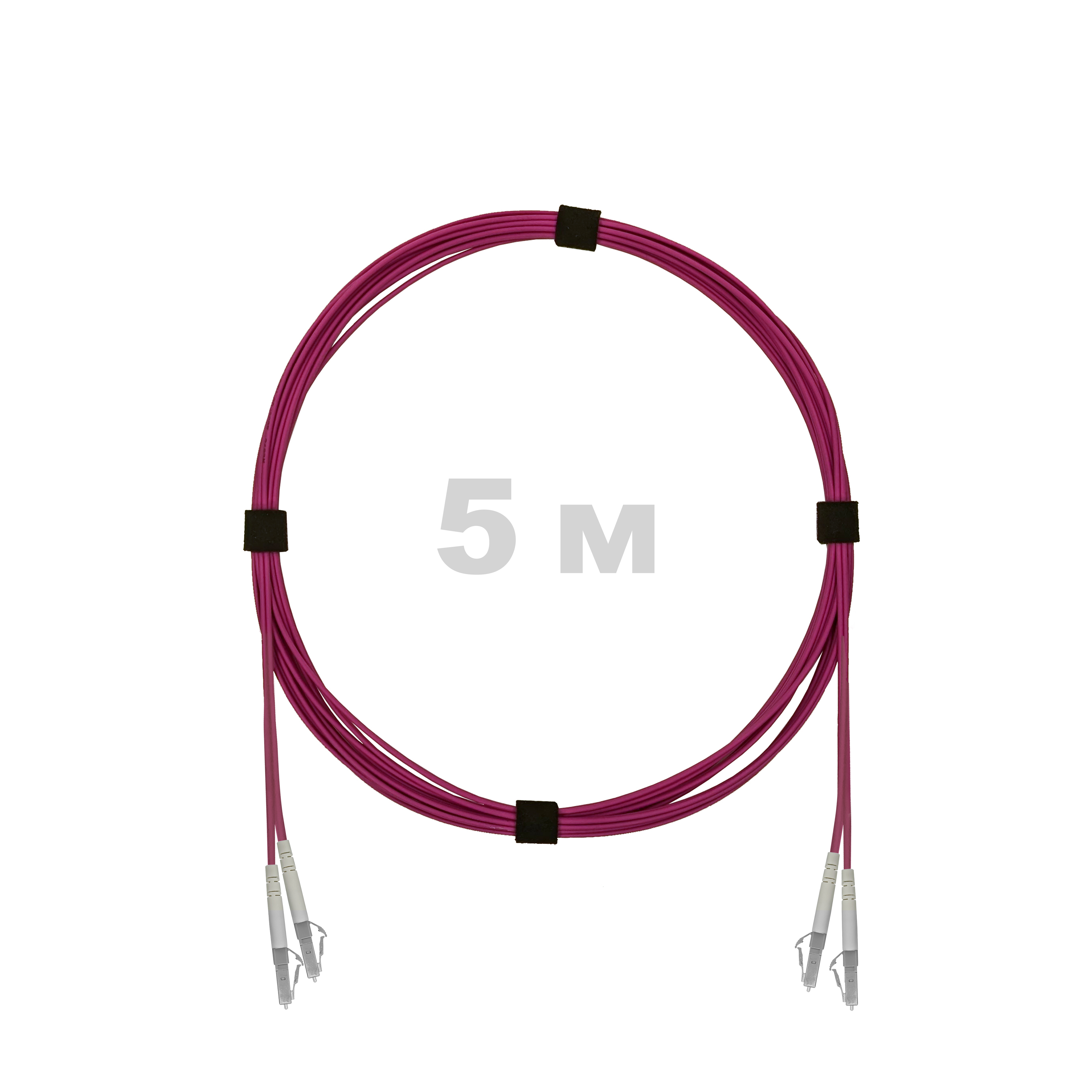 Патч-корд оптический армированный бронированный LC/UPC-LC/UPC MM (OM4) Duplex 3.0mm LSZH, 5 м.