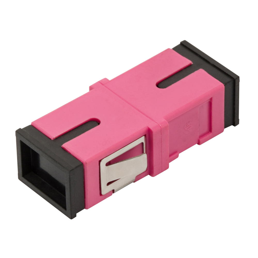 Адаптер оптический LANMASTER SC без фланцев, OM3, симплексный__