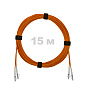Патч-корд оптический армированный бронированный LC/UPC-LC/UPC MM (OM2) Duplex 3.0mm LSZH, 15 м.
