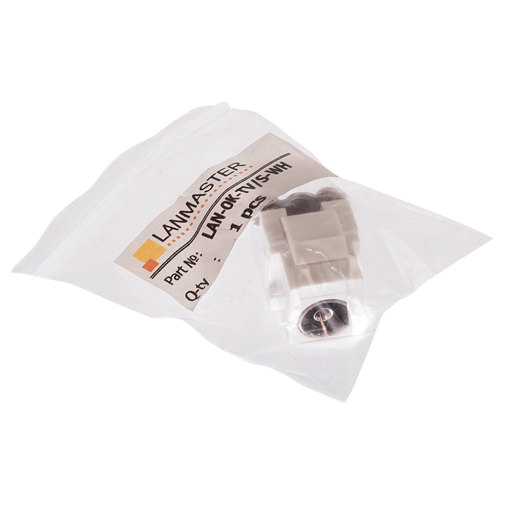 Модуль Keystone, TV-розетка, винтовое соединение, белый__