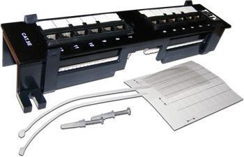 Патч-панель TWT-PP12UTP-H настенная, 12 портов RJ-45, категория 5e, UTP, горизонтальная,