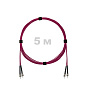 Патч-корд оптический армированный бронированный ST/PC-ST/PC MM (OM4) Duplex 2.0mm LSZH, 5 м.