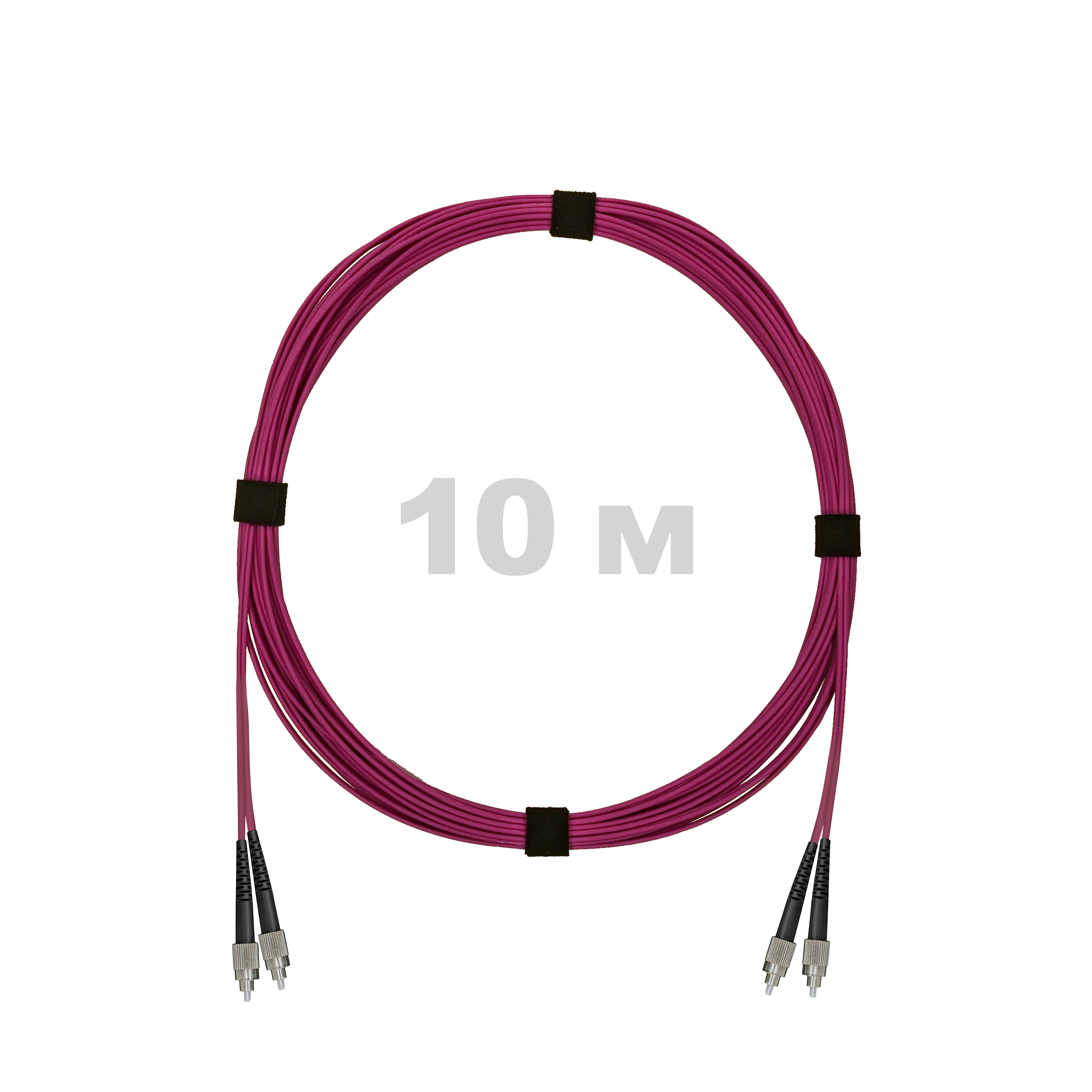 Патч-корд оптический армированный бронированный FC/UPC-FC/UPC MM (OM4) Duplex 3.0mm LSZH, 10 м.