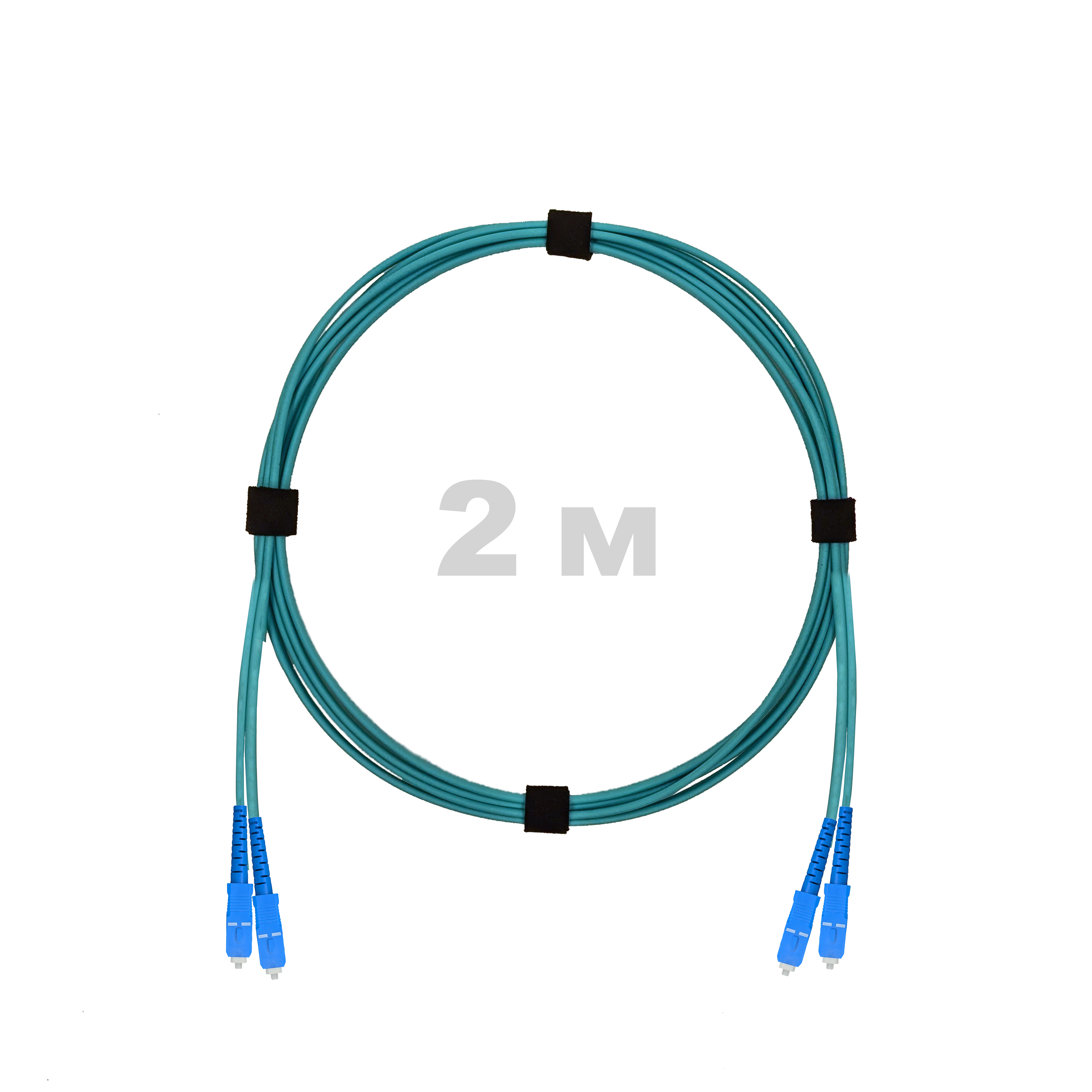 Патч-корд оптический SC/UPC-SC/UPC MM (OM3) 3mm duplex LSZH,  2 м.