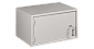 Настенный антивандальный шкаф с дверью на петлях, 7U, Ш520хВ320хГ400мм, серый
