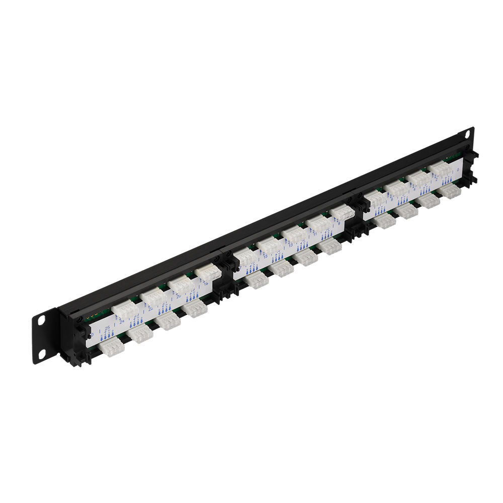 Патч-панель телефонная с индикацией, 19", 1U, 25 портов RJ-11__