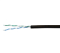 Кабель 1693213 витая пара Cat.5е SkyNet Standard UTP 2x2x0.5 Cu наружный PE чёрный 305 м