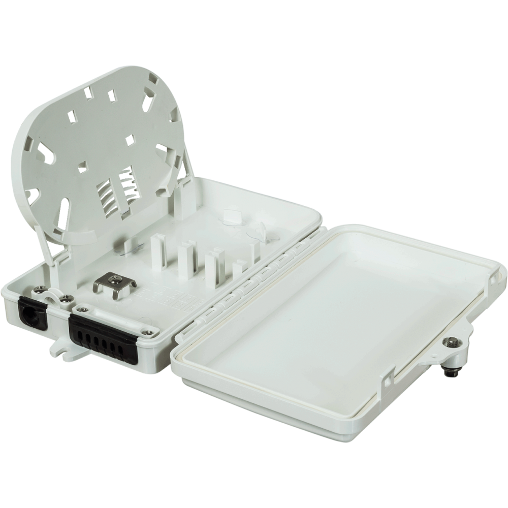 Настенный распределительный бокс на 6 волокон, наружной установки, IP65__