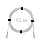 Патч-корд оптический FTTH диэлектрик FRP, G.657 LSZH 2SC/APC, белый 15 м