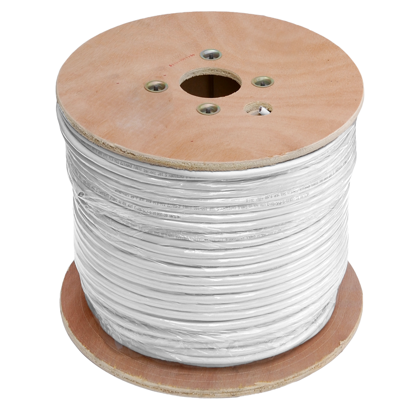 Кабель коаксиальный, RG-6, одножильный, CCS, внутренний, PVC, белый, 100м и 305м__