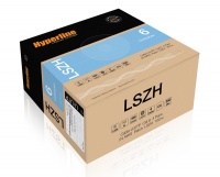 Кабель UUTP4-C6-P24-NCR-IN-LSZH-GY-305 UTP 4 пары внутренний LSZH Hyperline Cat.6  24 AWG многожильный
