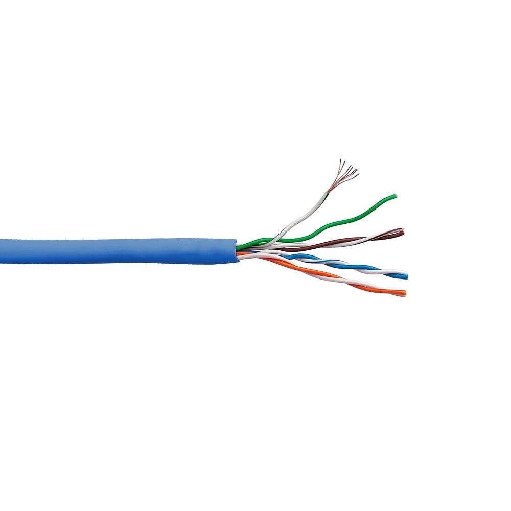 Кабель UTP патч-кордовый, 4 пары, Кат. 5e, LSZH, синий, 305м в кат., LANMASTER